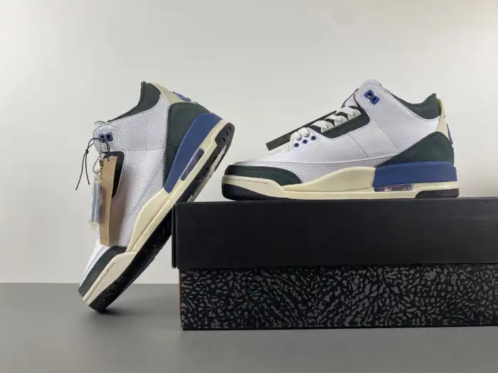 Cheap reps HYPE A Ma Maniere x Air Jordan 3 OG SP Diffused Blue HV8571-100