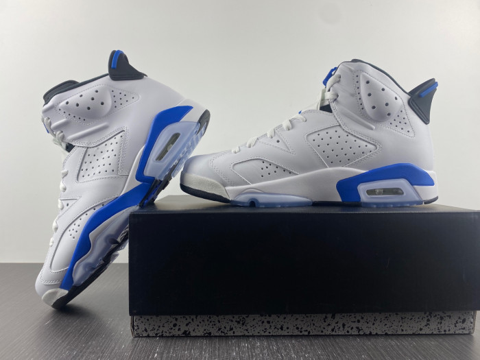 TB Air Jordan 6 Retro Sport Blue (2014) 384664-107