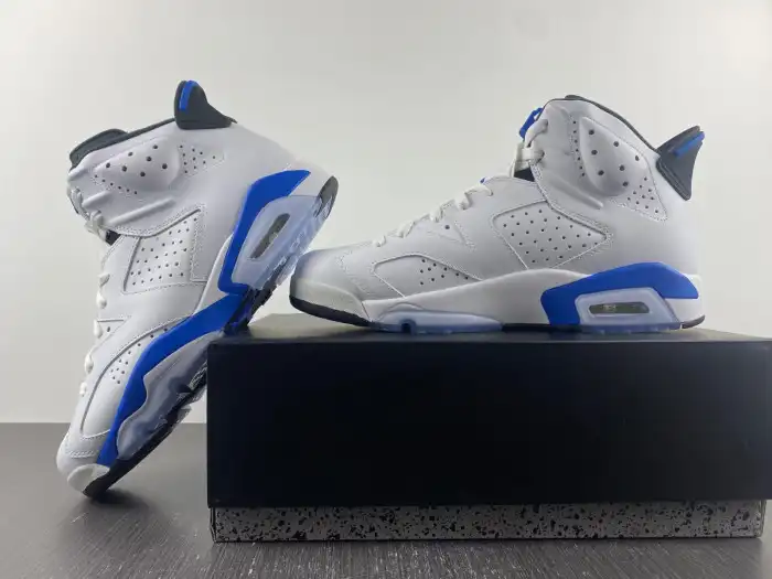 Affordable Air Jordan 6 Retro Sport Blue (2014) 384664-107