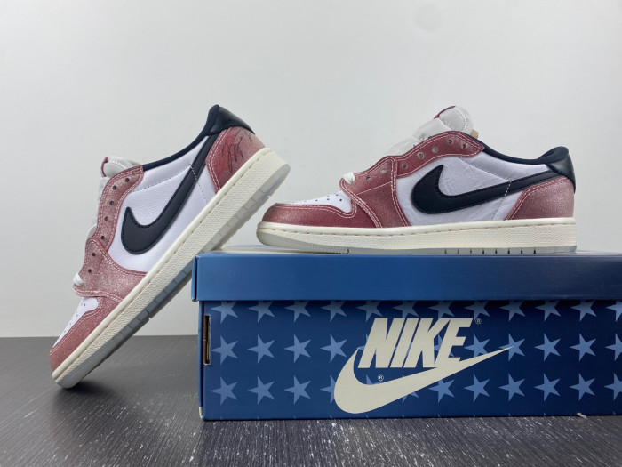 TB TROPHY ROOM X AIR JORDAN 1 LOW OG 'RED BLACK' FN0432-017