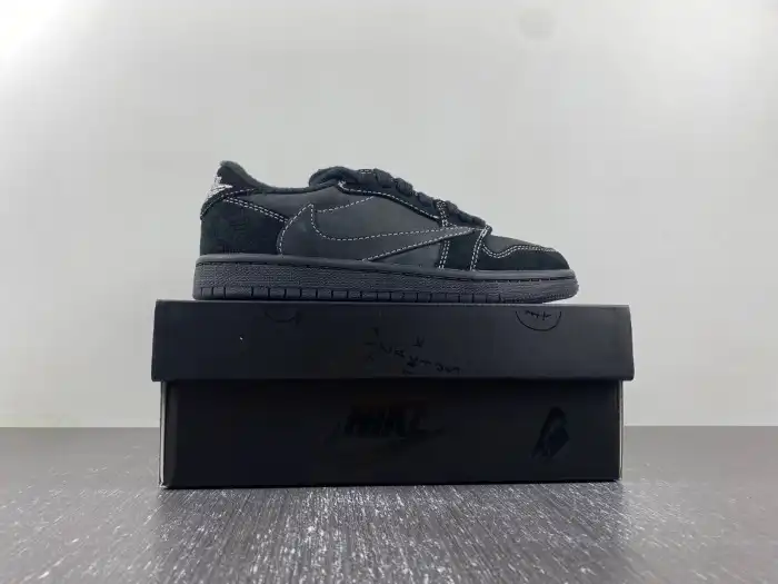 Reps LY KIDS Travis Scott x Air Jordan 1 Low OG SP 'Black Phantom' DO5442-001