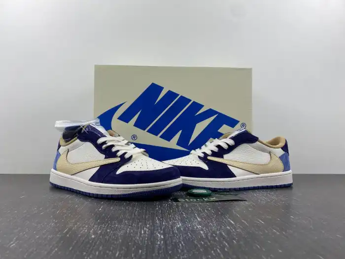 Kicked Out Shoe Store TRAVIS SCOTT X AIR JORDAN 1 CUSTOM DM7866-808