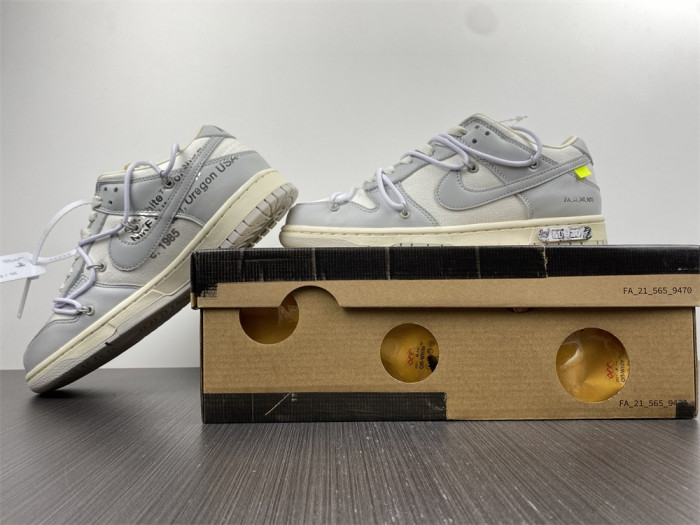 KICKWHO Nike Dunk Low Off-White Lot 49 DM1602-123