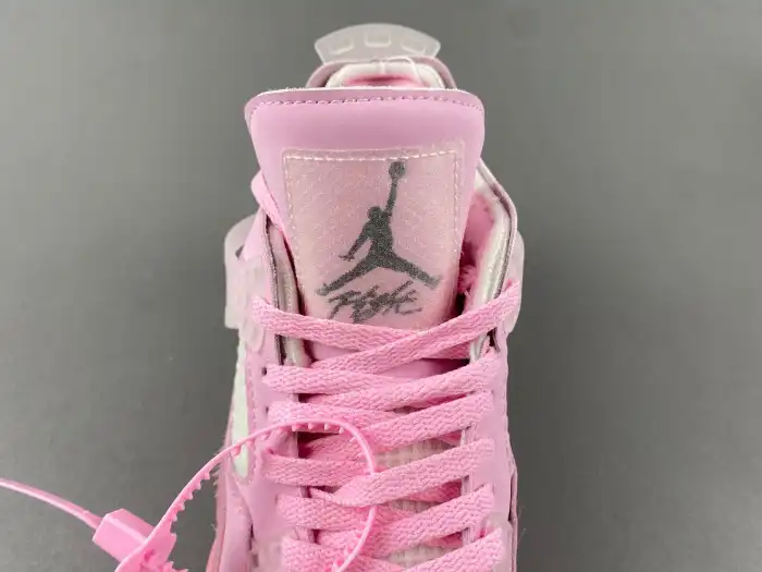 Rep OFF-WHITE X JORDAN 4 PINK