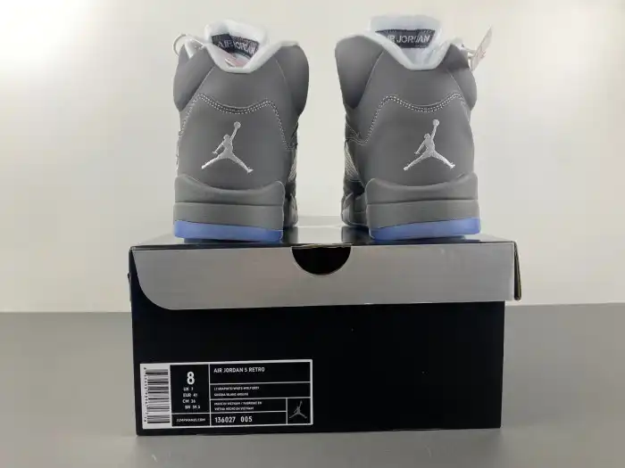 Rep HYPE Air Jordan 5 Retro Wolf Grey 136027-005