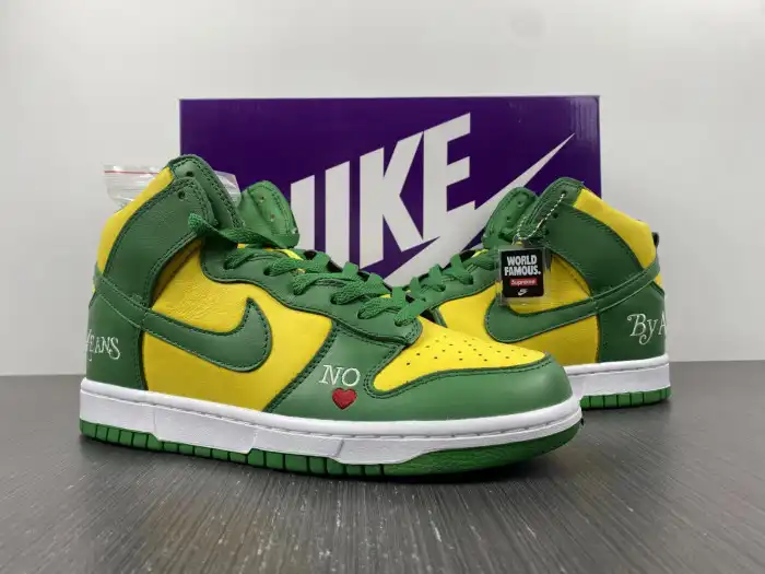 Cheap LY Nike SB Dunk High Supreme By Any Means Brazil DN3741-700