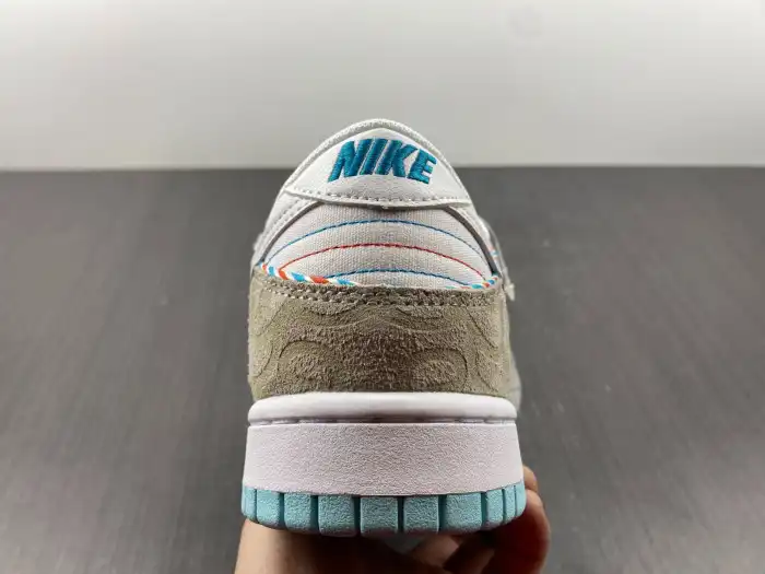 Reps LY Nike Dunk Low Barber Shop DH7614-500