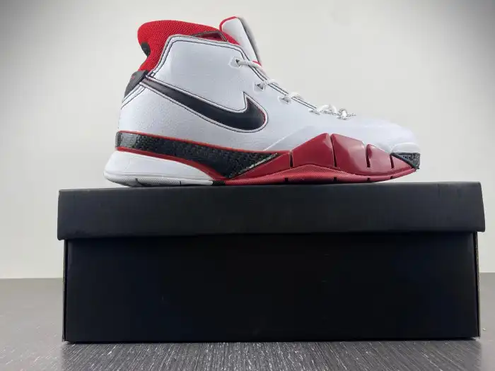 Cheap LY Nike Kobe 1 Protro White Black Red (All Star) AQ2728-102