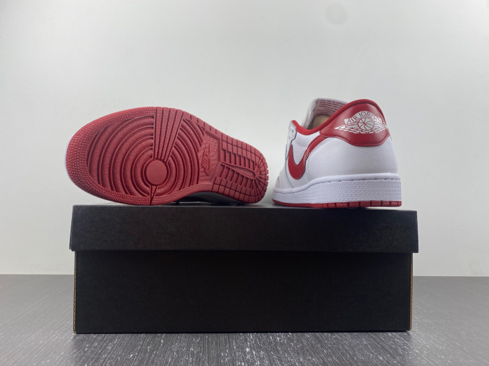 TB Jordan 1 Retro Low White Varsity Red 705329-101