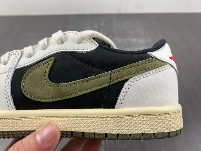 Bmlin KIDS TRAVIS SCOTT X AIR JORDAN 1 LOW OG PS 'OLIVE' DZ5909-106