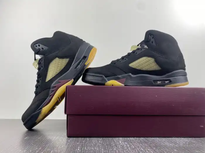 1:1 HYPE A Ma Maniere x Air Jordan 5 Black FD1330-001