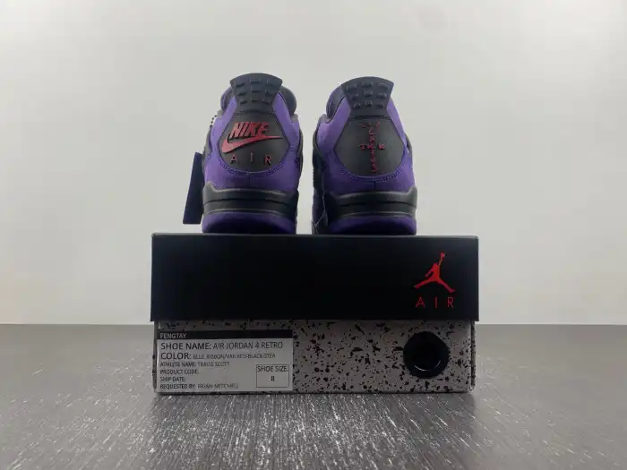 Rep Travis Scott x Air Jordan 4 Purple Suede