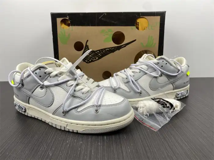 Rep LY Nike Dunk Low Off-White Lot 49 DM1602-123