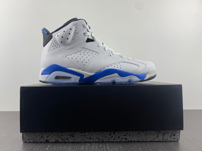 TB Air Jordan 6 Retro Sport Blue (2014) 384664-107