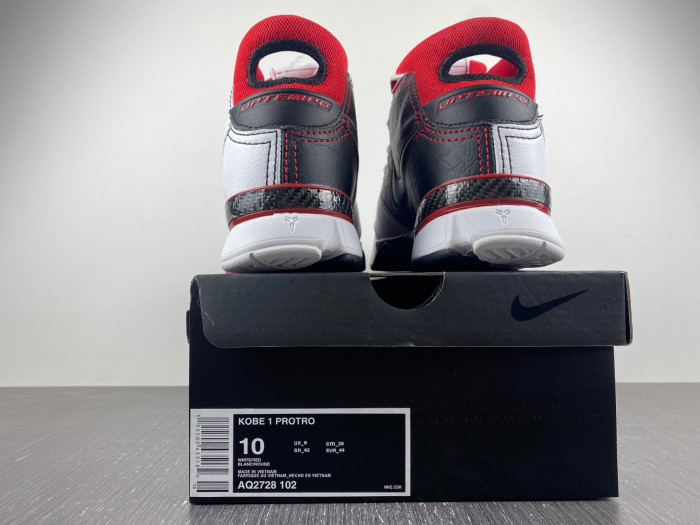 TB Nike Kobe 1 Protro White Black Red (All Star) AQ2728-102