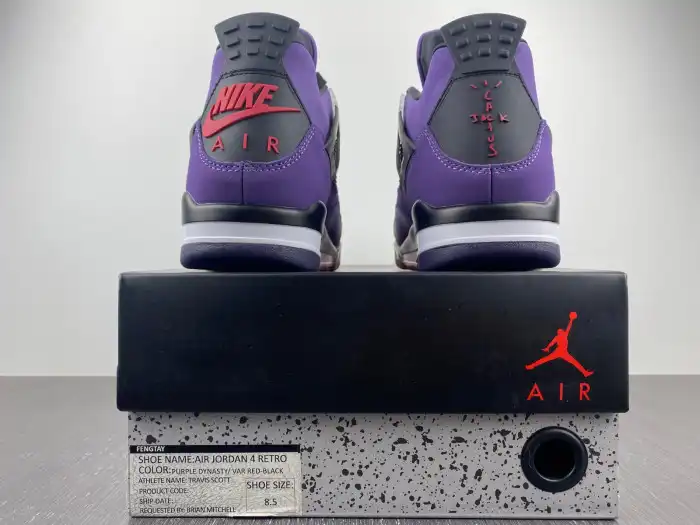 Cheap.replica LUCY Jordan 4 Retro Travis Scott Purple (Friends and Family) 766296 LN4