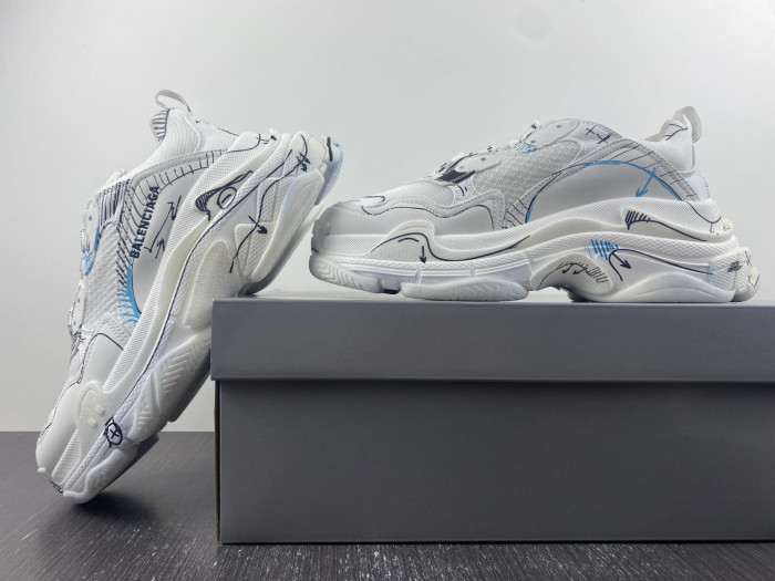 TB BLCG TRIPLE S SNEAKER 536737 W35R8 9014