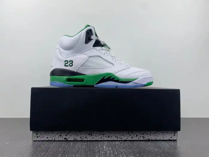 Bmlin shoes Air Jordan 5 WMNS Lucky Green DD9336-103