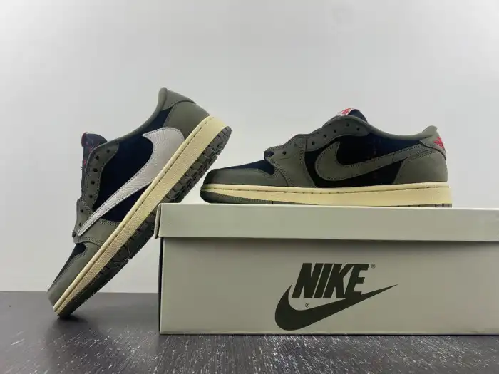 Rep EP TRAVIS SCOTT X AIR JORDAN 1 LOW OG SP 'BLACK OLIVE' DM7866-002