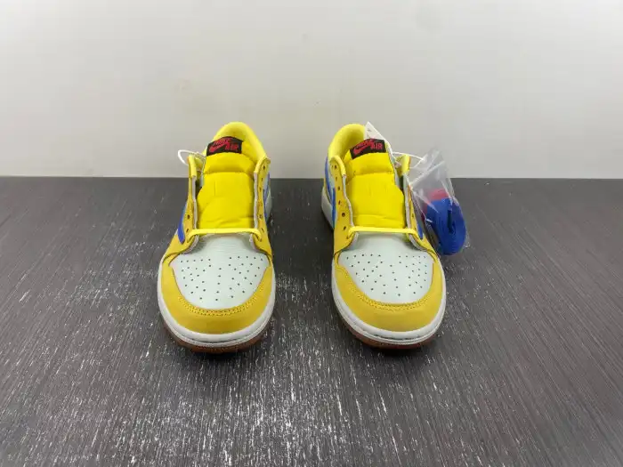 Kick Theory Travis Scott x Air Jordan 1 Low OG Canary DZ4137-700