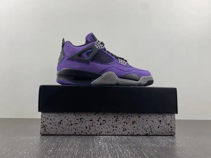 Affordable Travis Scott x Air Jordan 4 Purple Suede