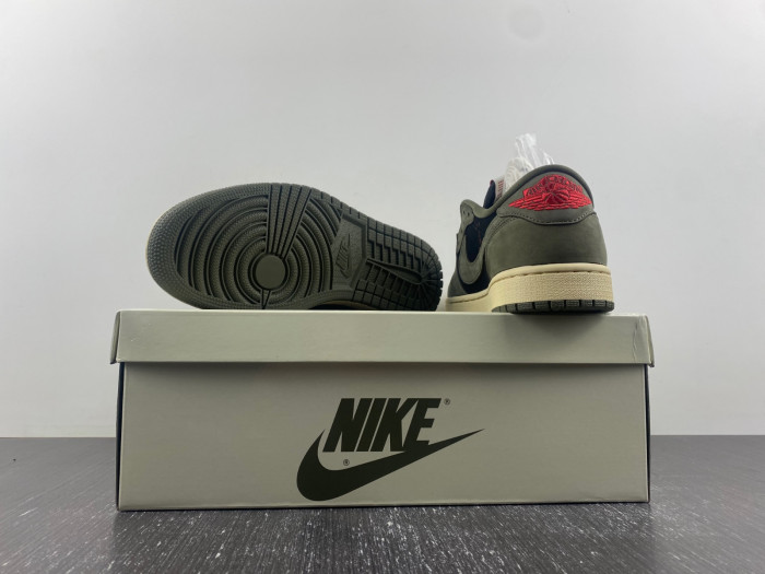 TB TRAVIS SCOTT X AIR JORDAN 1 LOW OG SP 'BLACK OLIVE' DM7866-002