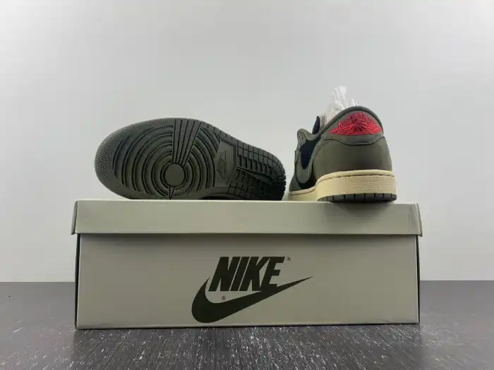 Cheap TRAVIS SCOTT X AIR JORDAN 1 LOW OG SP 'BLACK OLIVE' DM7866-002