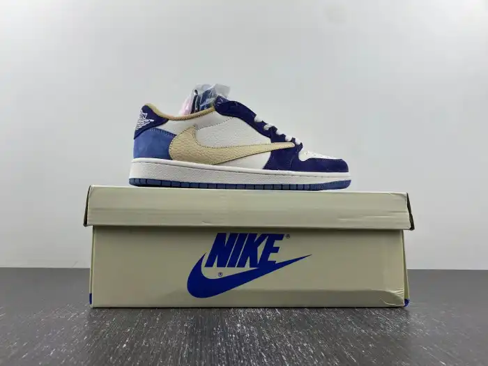 Cheap EP TRAVIS SCOTT X AIR JORDAN 1 CUSTOM DM7866-808