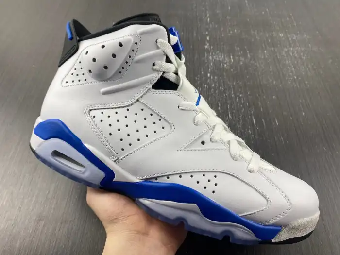 Affordable Air Jordan 6 Retro Sport Blue (2014) 384664-107