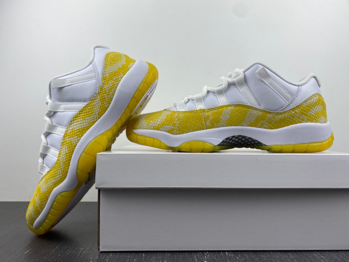 TB Air Jordan 11 Low WMNS Yellow Snakeskin AH7860-107