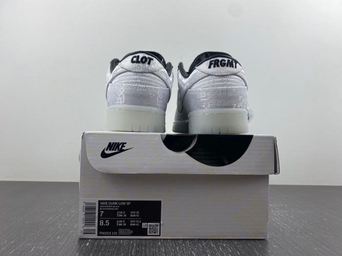 TB Nike Dunk Low CLOT Fragment White FN0315-110