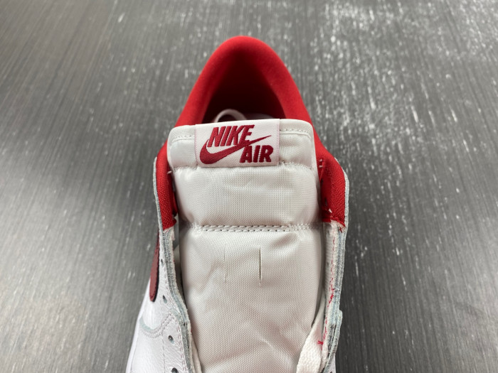 TB Jordan 1 Retro Low White Varsity Red 705329-101