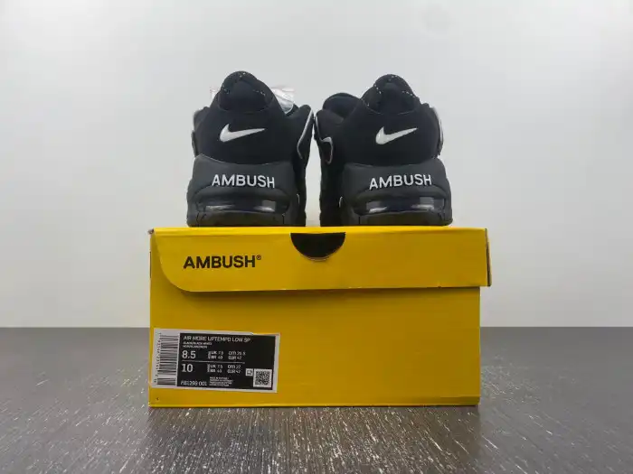 Rep LY AMBUSH x Nike Air More Uptempo Low Black White FB1299-001