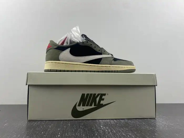 Rep EP TRAVIS SCOTT X AIR JORDAN 1 LOW OG SP 'BLACK OLIVE' DM7866-002