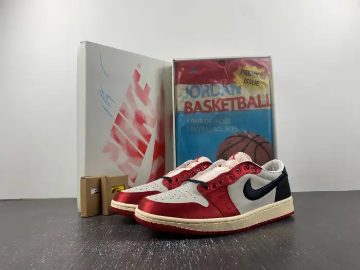 Kicked Out Shoe Store Trophy Room x Air Jordan 1 Low OG Away FN0432-100