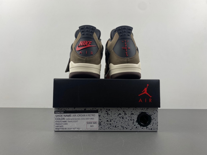 KICKWHO Travis Scott x Air Jordan 4 Retro Brown TS AJ4-882335