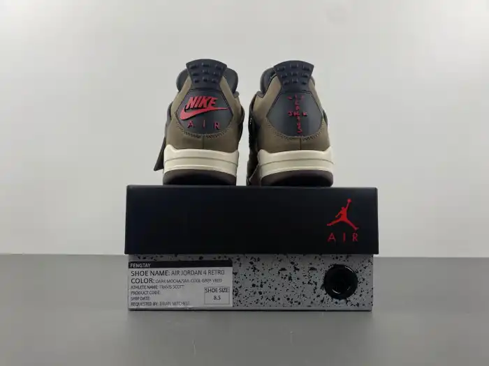 Affordable Travis Scott x Air Jordan 4 Retro Brown TS AJ4-882335