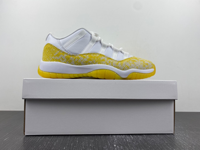 TB Air Jordan 11 Low WMNS Yellow Snakeskin AH7860-107