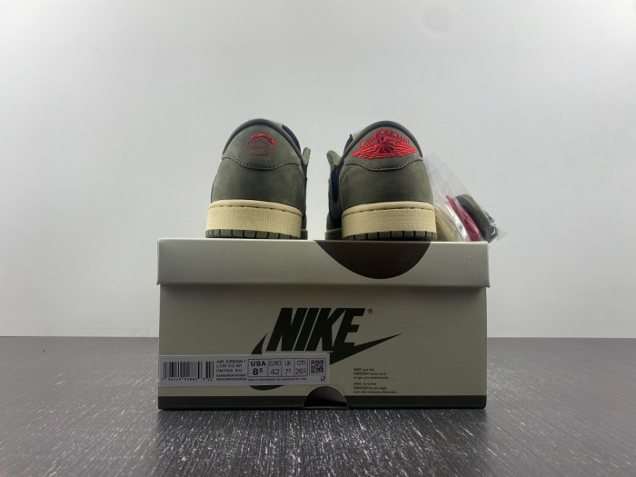 TB TRAVIS SCOTT X AIR JORDAN 1 LOW OG SP 'BLACK OLIVE' DM7866-002