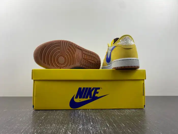 Cheap Travis Scott x Air Jordan 1 Low OG Canary DZ4137-700