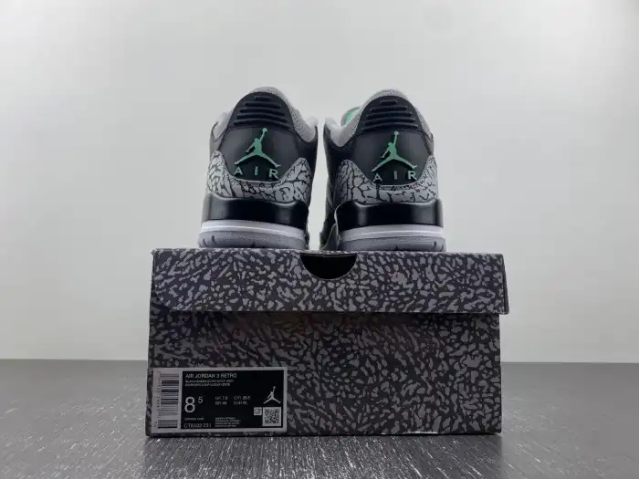 1:1 HYPE Air Jordan 3 Green Glow CT8532-031