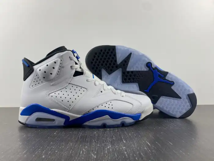 Affordable Air Jordan 6 Retro Sport Blue (2014) 384664-107