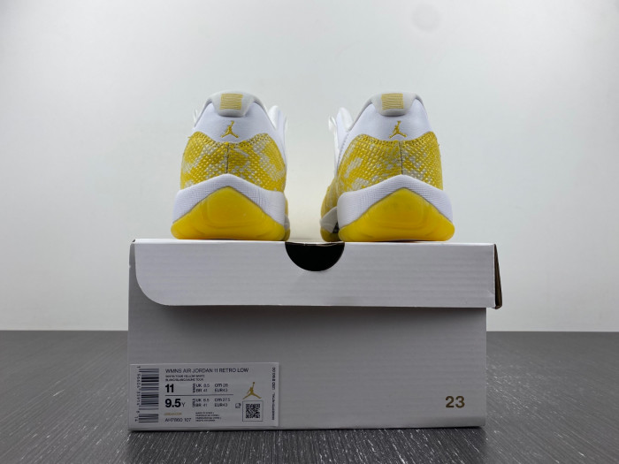 TB Air Jordan 11 Low WMNS Yellow Snakeskin AH7860-107