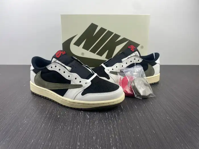 Affordable Travis Scott x Air Jordan 1 Low OG WMNS Olive DZ4137-106