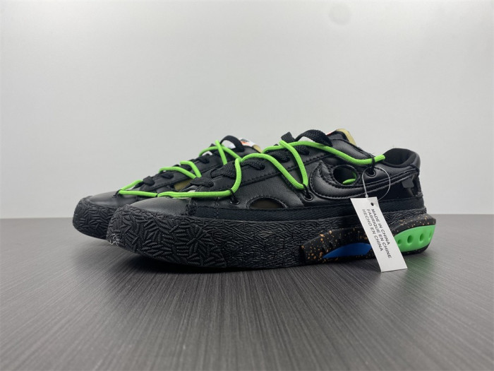 KICKWHO Off-White x Nike Blazer Low "Black   Green" DH7863-001