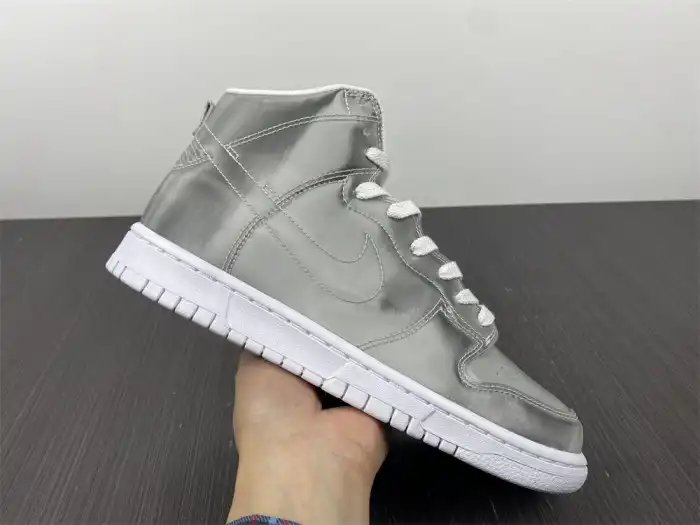 Rep Husky Nike Dunk High CLOT Metallic Silver DH4444-900