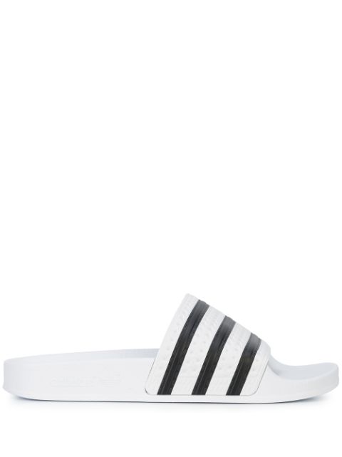 KICKWHO adidas Adilette "White" slides 