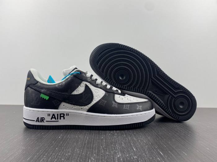 TB Louis Vuitton Nike Air Force 1 Low Black