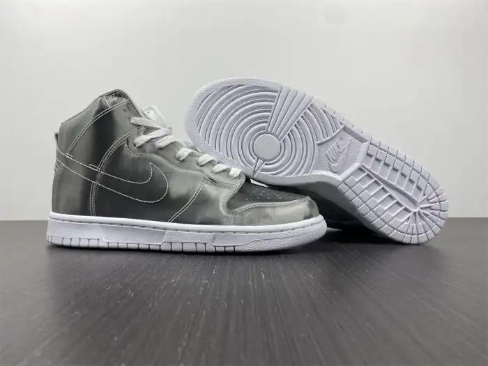 Rep Husky Nike Dunk High CLOT Metallic Silver DH4444-900