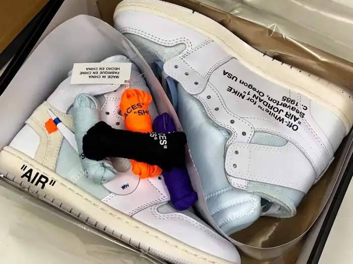 Kicked Out Shoe Store Off-White Air Jordan 1 Retro High White AQ0818-100